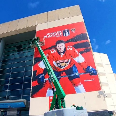 FLA Panthers Stanley Cup Finals Installation Exterior