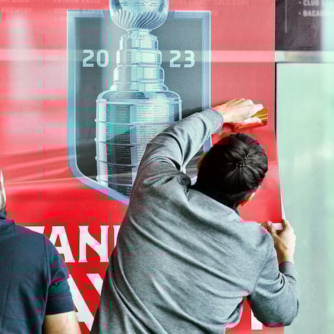FLA Panthers Stanley Cup Finals Installation Interior Closeup