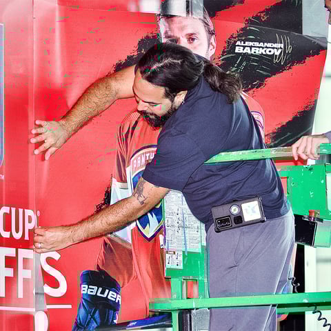 FLA Panthers Stanley Cup Finals Installation Interior Closeup